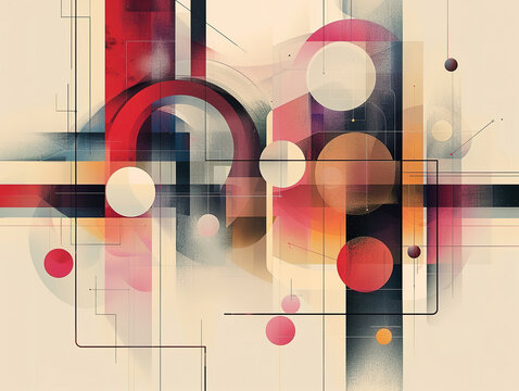 minimalistic engaging vector background with a modern, abstract geometric design