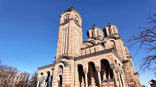 St. Marko church, one of the most famous landmarks in Belgrade, Serbia.