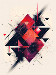 minimalistic engaging vector background with a modern, abstract geometric design