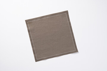正方形で茶色の布