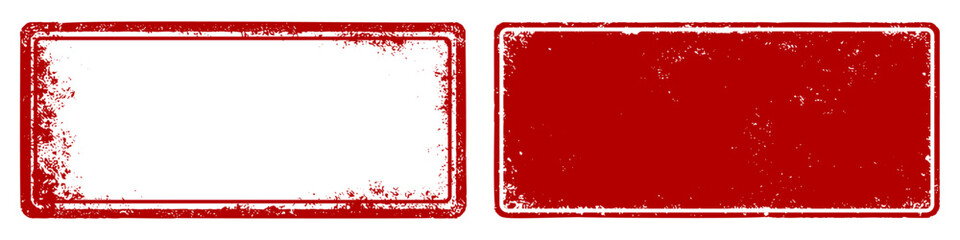 grunge rectangle red stamp. rectangle frame