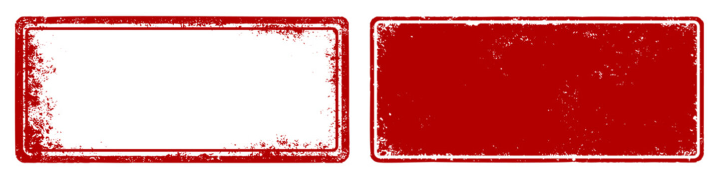 grunge rectangle red stamp. rectangle frame