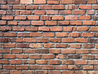 Background and texture. Background of a brick wall of and old building.