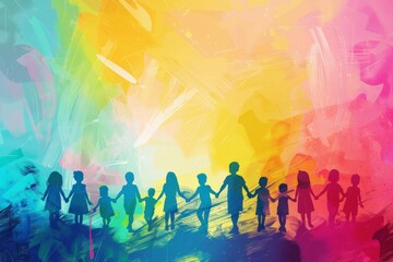 abstract background for International Missing Children's Day