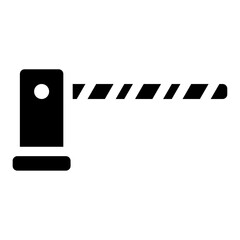 parking barrier icon illustration