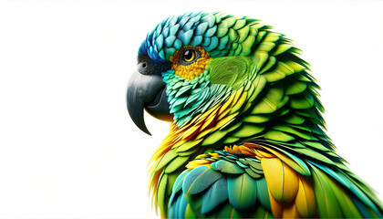 Fototapeta premium parrot isolated on white background