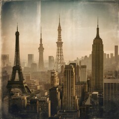 Obraz premium city skyline