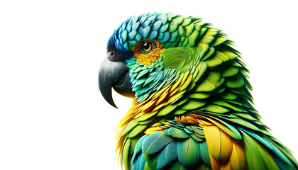 parrot isolated on white background