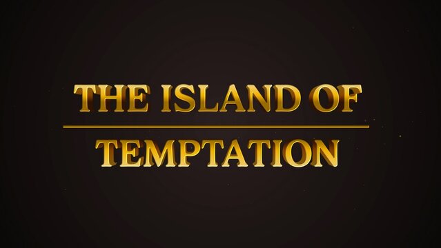 Golden Text Reality Dating Show Title Intro