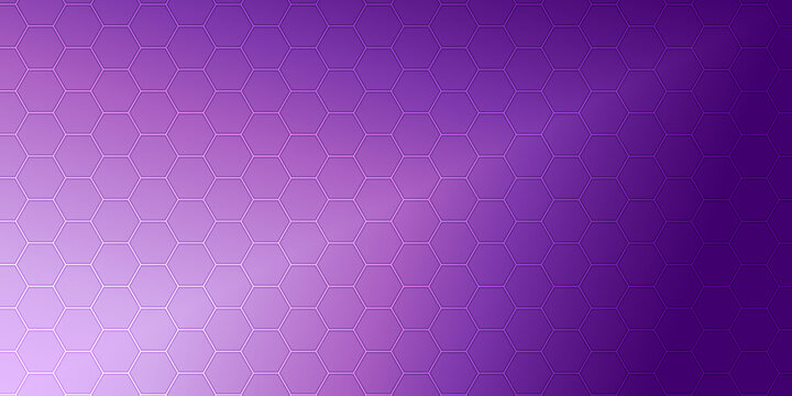 a purple background and gradient with a pattern of hexagonal grid.