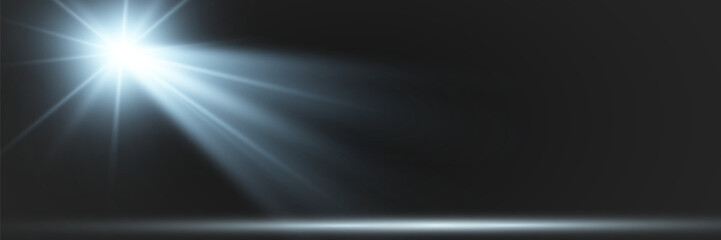 Realistic spotlights for lighting.Equipment for illumination.	