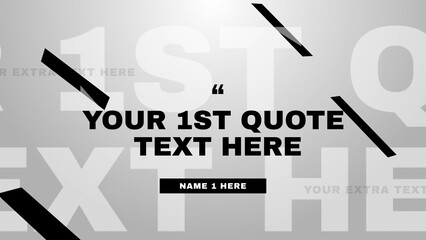 Clean Modern Quote Text Intro