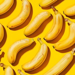 banana slices and whole pattern seamless