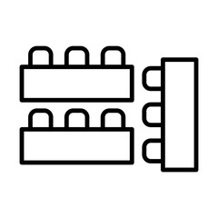 Blocks line icon