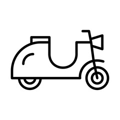 Scooter line icon