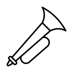 Trumpet line icon