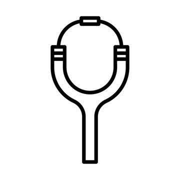 recommend clip art: Slingshot line icon