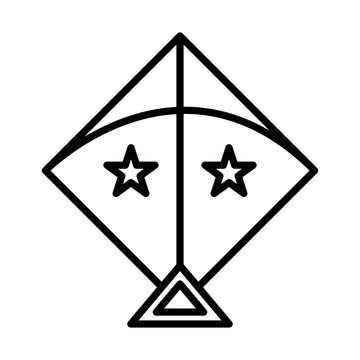 recommend clip art: kite line icon