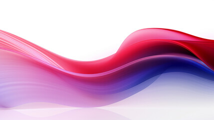 Futuristic red and violet gradient waves with a modern twist, isolated on a solid white background.