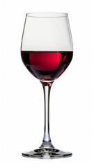 Isolated Red Wine Glass for Versatile Design Use