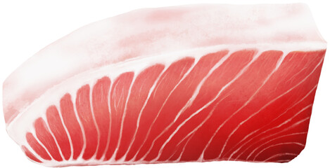 Tuna watercolor painting