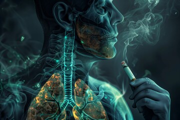 Smoking affects your lungs.