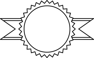 Outline Award Badge Logo Design Element Vector
