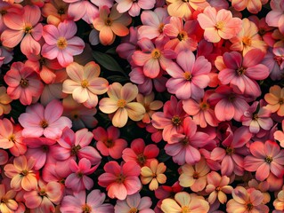 Seamless pattern colorful flowers background wallpaper