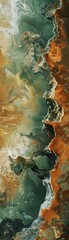 Obraz na płótnie Canvas Martian landscape, engineers observing storm Image Style