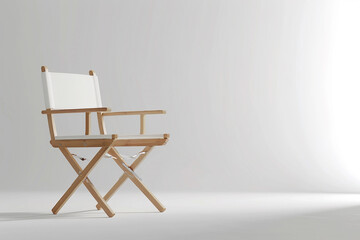 Image highlighting Luna director chair's exquisite lines against a seamless white backdrop, capturing its beauty.