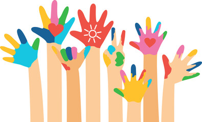 Painting Art Style Hand Cut Off Banner