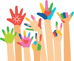 Painting Art Style Hand Cut Off Banner