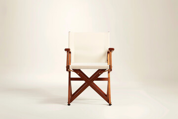 Luna director chair, a beacon of contemporary elegance, set against a pure white expanse.
