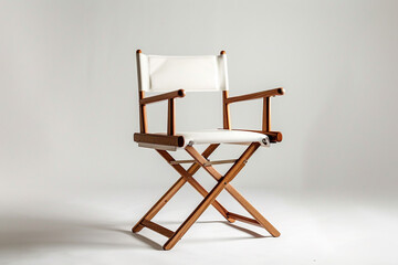 Luna director chair, a symbol of contemporary chic, showcased against a flawless white background.