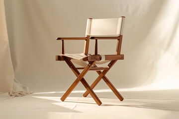 Luna director chair, a testament to modern design, showcased against a flawless white background.