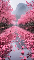 Enchanting Blossoms: Captivating Cherry Blossoms in Natural Splendor