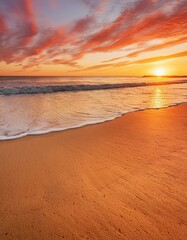 Beautiful sunset beach