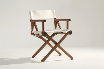 Luna director chair, an embodiment of modern sophistication, set against a pure white expanse.