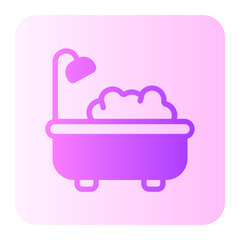 bathtub gradient icon