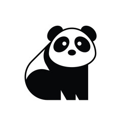Panda logo. Icon design. Template elements	