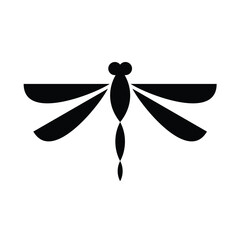 Dragonfly logo. Icon design. Template elements	