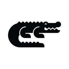 Crocodile logo. Icon design. Template elements	