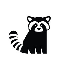 Red panda logo. Icon design. Template elements	