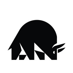 Bull Logo. Icon design. Template elements	