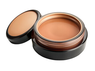 Compact cosmetic powder in powder box