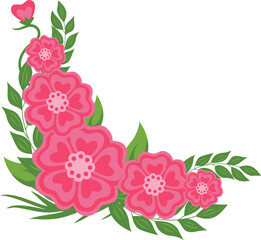 Corner Flower Wedding Decoration