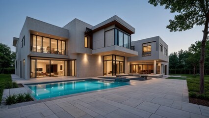 modern luxury villa exterior architecture design