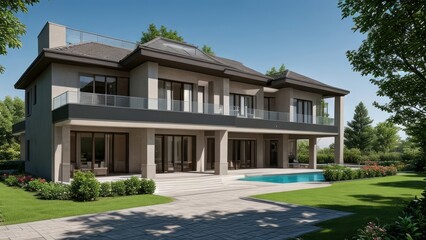 modern luxury villa exterior architecture design