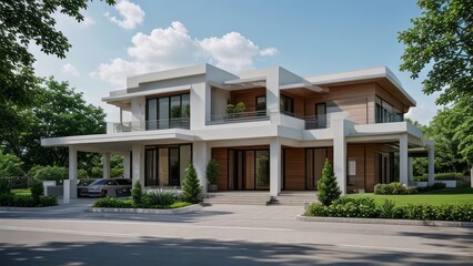 modern luxury villa exterior architecture design