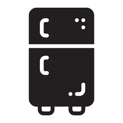 fridge glyph icon